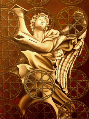 Angel With Column - Acrylic 100x170 2012