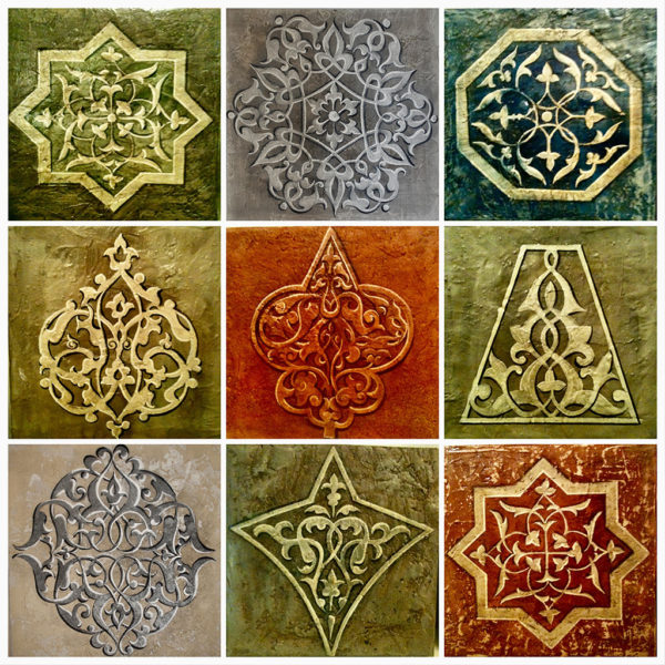 "Composition I" Fresco On Canvas - 90x90 2015