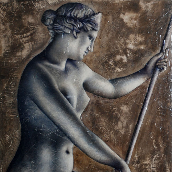 "Warrior Venus" Fresco On Canvas 80x100 2012
